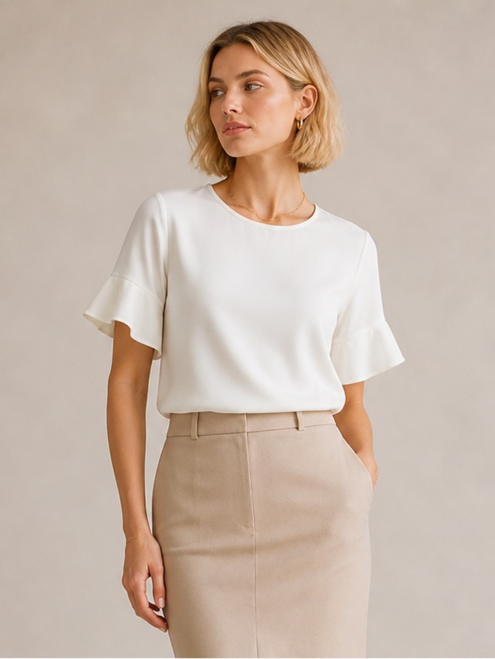 White Emberley Blouse • size medium
